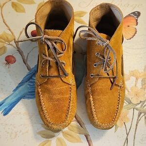 Marc Joseph Chukka Style Suede Mocassin Sz 7 Broadway 1 Leather Made In Brazil